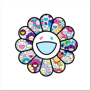 TAKASHI MURAKAMI HAPPY SMILING FLOWER Posters and Art